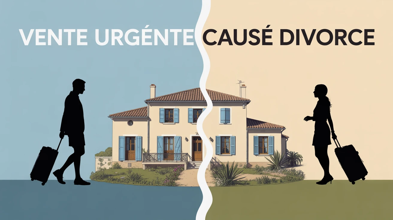 vente urgent cause divorce vend maison var
