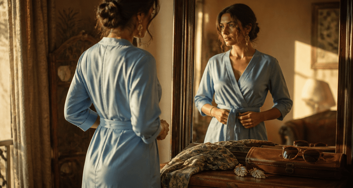 comment s habiller quand on a du ventre femme robe portefeuille miroir