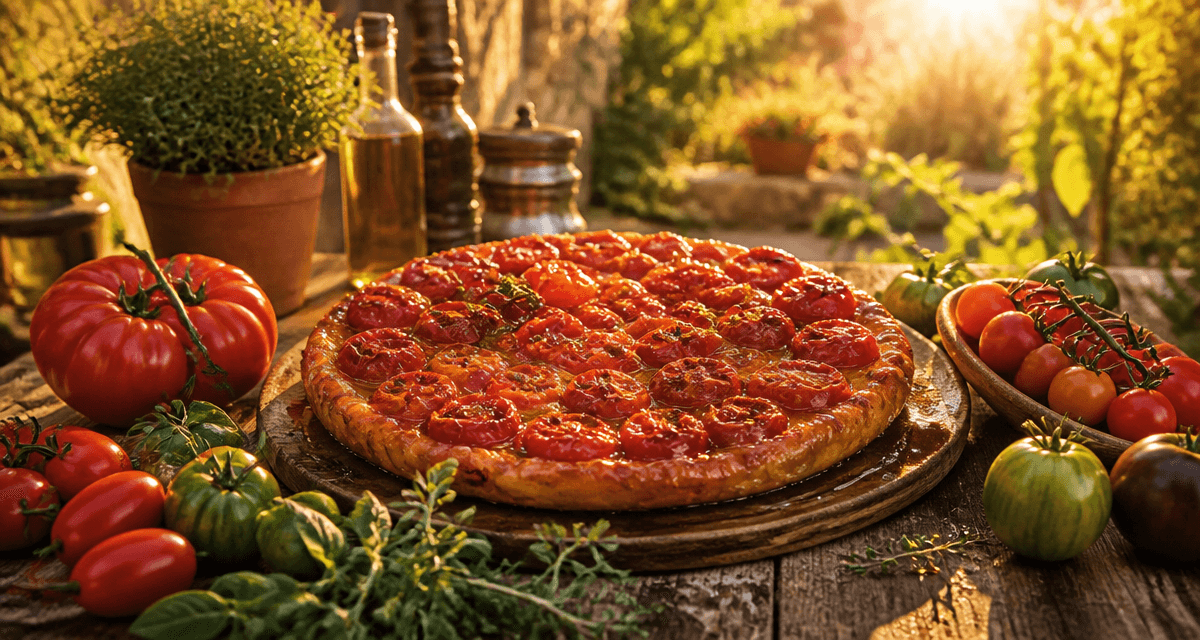 recette avec tomates tarte Tatin caramélisée