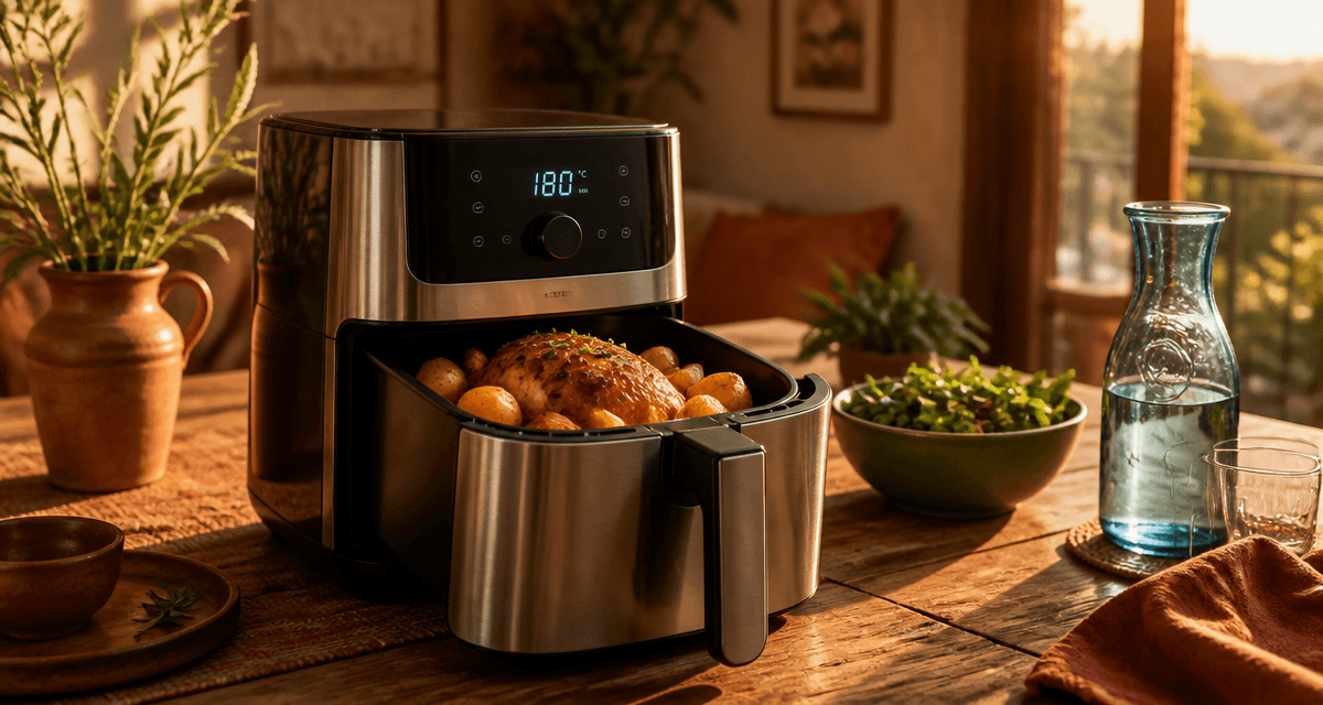 recette facile air fryer poulet pommes de terre croustillants