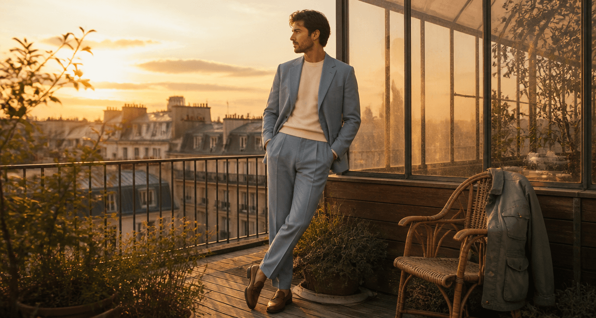 top 10 marque vêtement homme homme élégant terrasse Paris