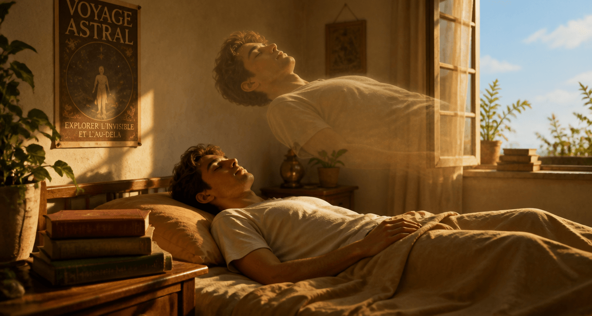 voyage astral jeune adulte flottant chambre