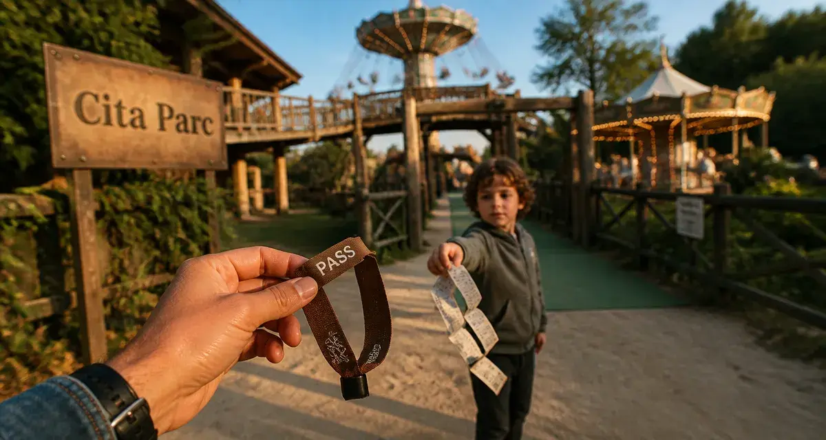Cita parc à Lille : enfant lâche des tickets, bracelet adulte