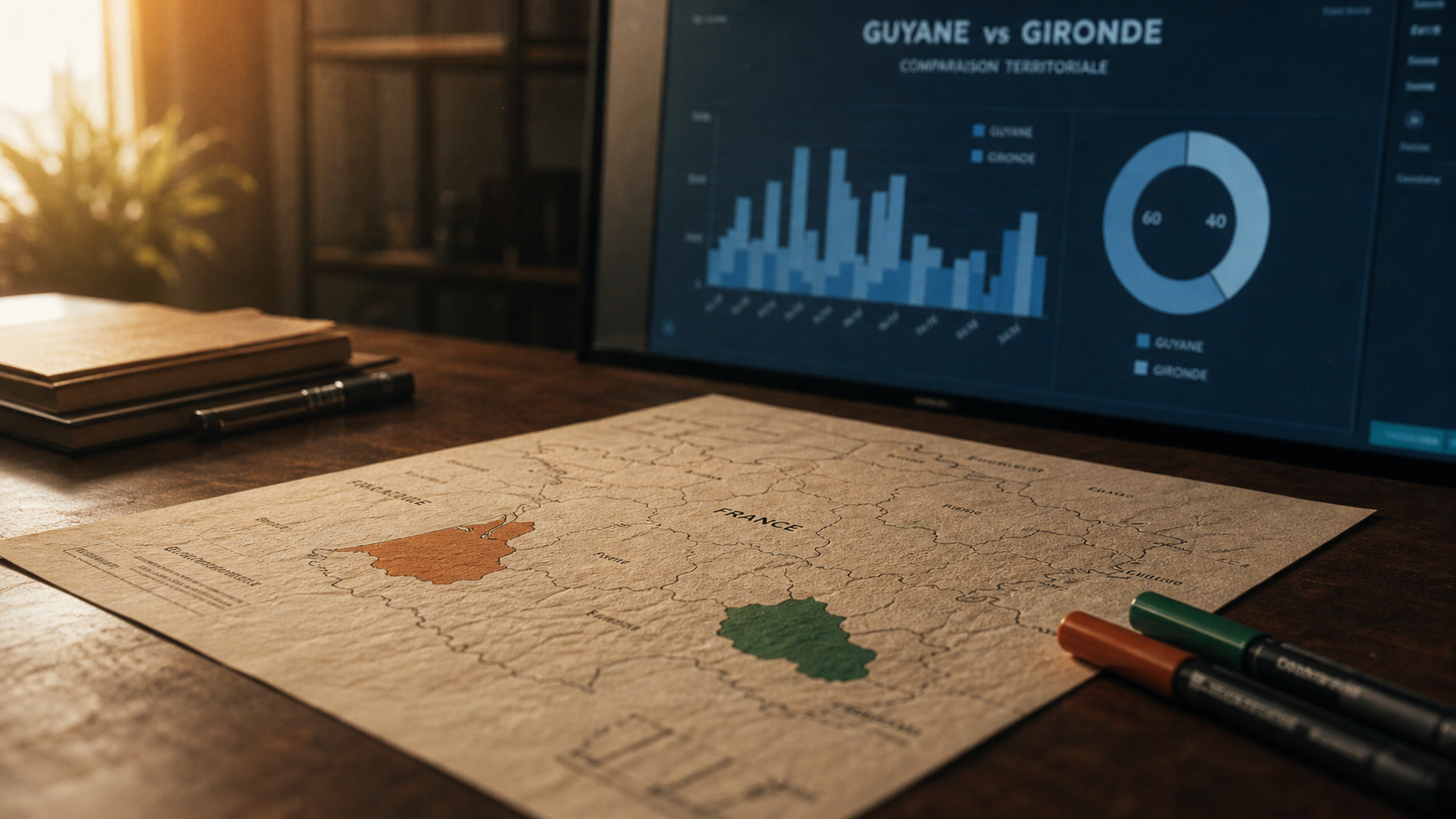 Plus grand departement de france : Guyane vs Gironde (carte)