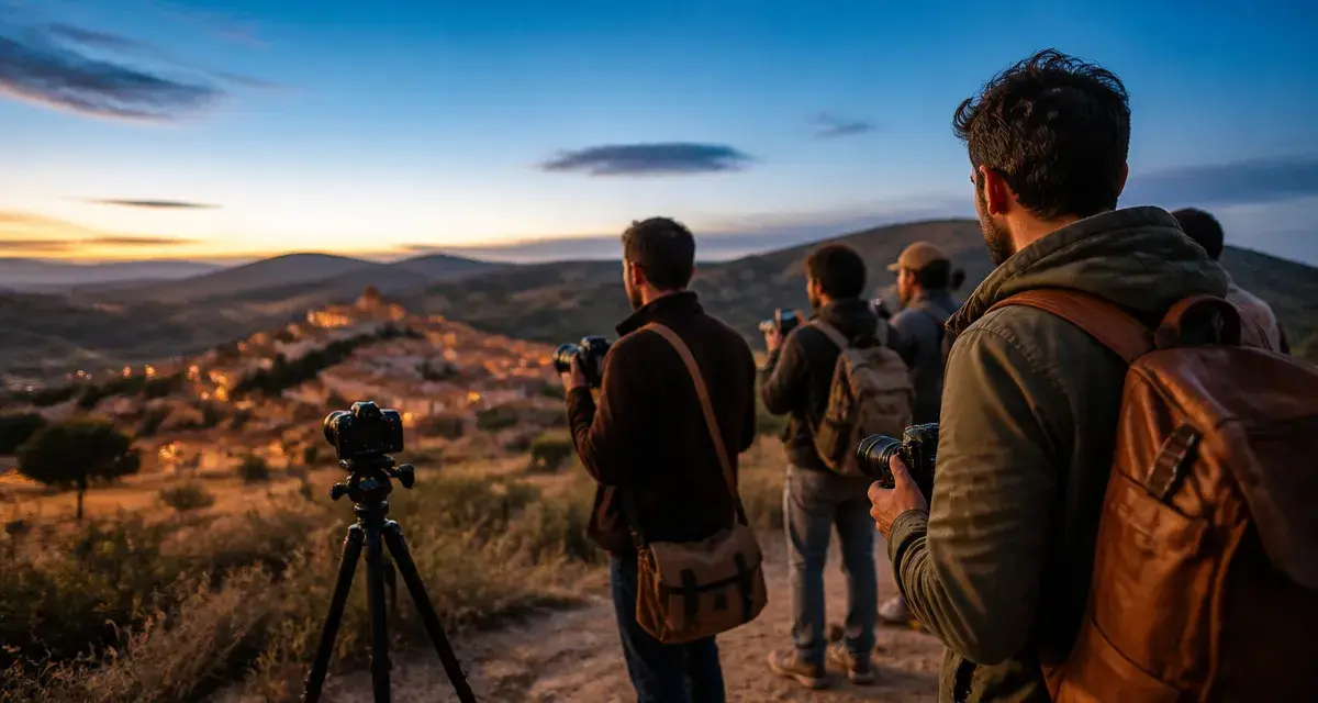 Vlog voyage OnesTrip photo au lever du soleil, blue hour, photographes sur chemin