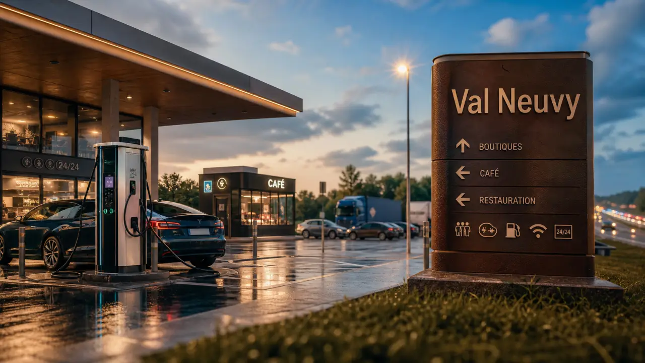 Aire de val neuvy sur l’A10 : bornes rapides et services Shell