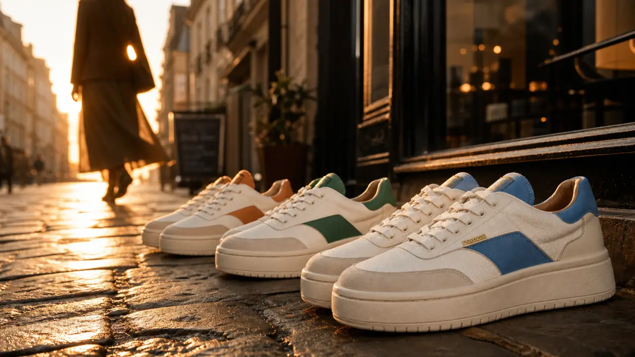 Basket blanche femme tendance 2025 : vintage plateforme vegan