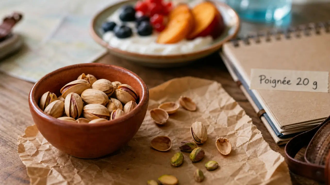 Les pistaches font elles grossir ? bol de 30 g non salées, satiété