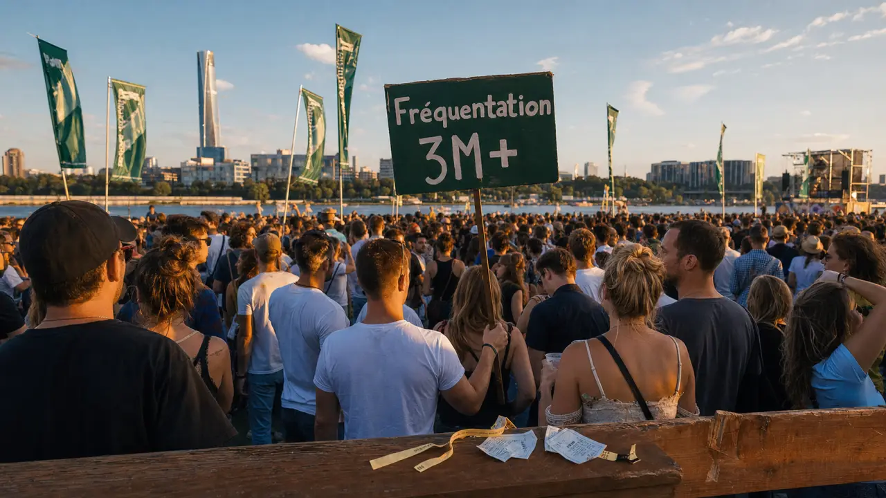 Plus grand festival du monde : foule de festivaliers près du Danube à Vienne