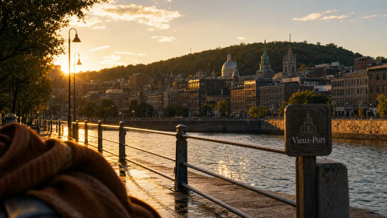 Que faire à Montréal : Vieux-Port au coucher du soleil