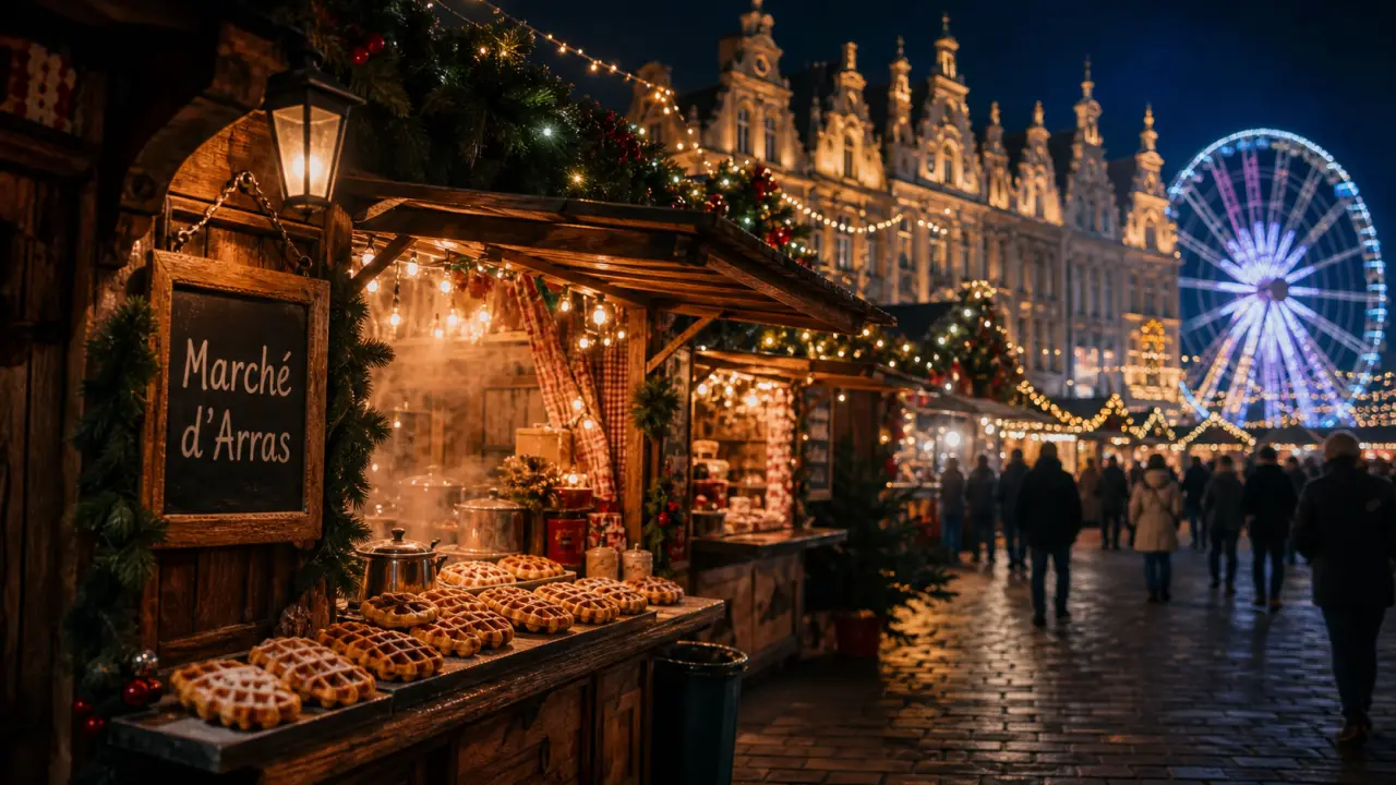 Marché de Noël d’Arras (arras noel) : chalets et vin chaud sur la Grand’Place
