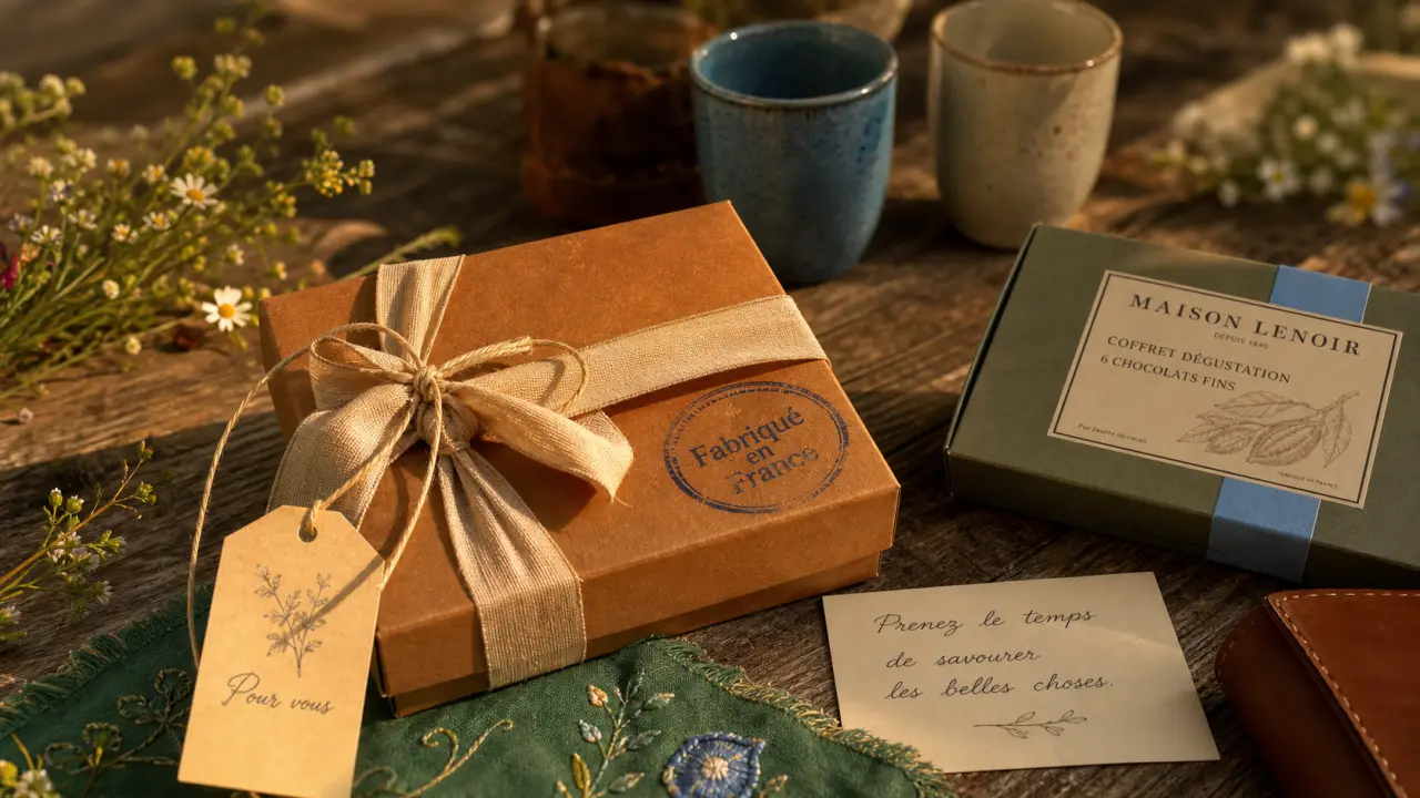 Cadeau France : coffret kraft Fabriqué en France