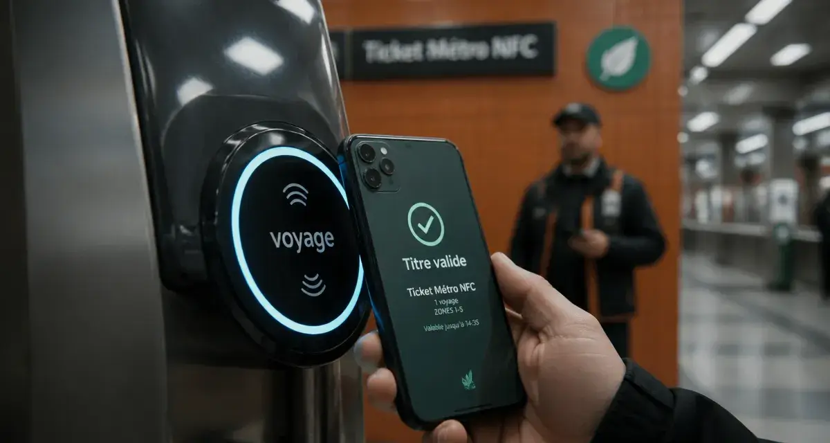 Comment utiliser ticket métro sur téléphone NFC au portique