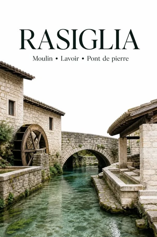 Rasiglia avec ses anciens moulins et canaux d’eau