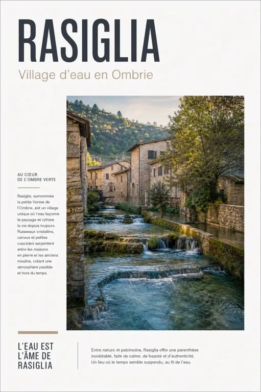 Rasiglia, village d’Ombrie traversé par des ruisseaux et des cascades