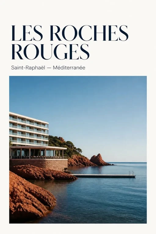 Plus beaux hôtels de luxe dans le Var : Les Roches Rouges à Saint-Raphaël, vue mer face à l’Estérel