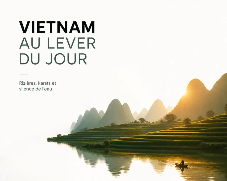 Le plus beau pays d’Asie : paysage du Vietnam avec rizières en terrasses et reliefs karstiques