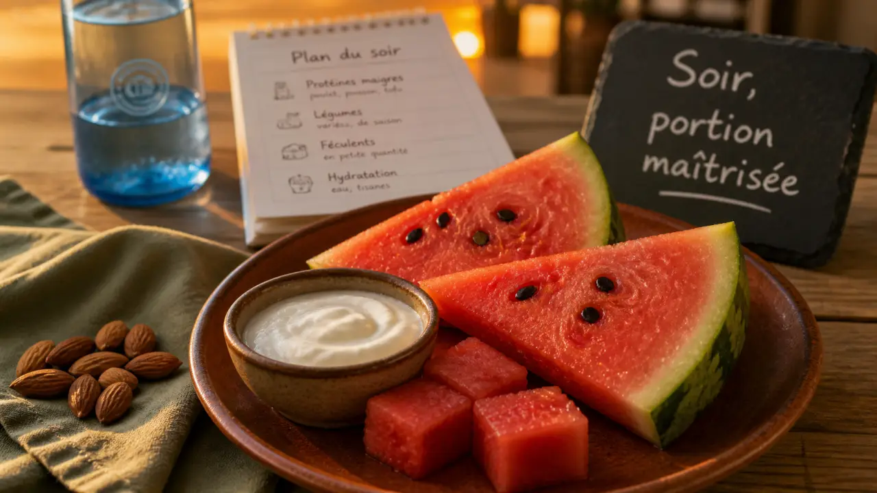 Manger de la pasteque le soir pour maigrir : collation légère