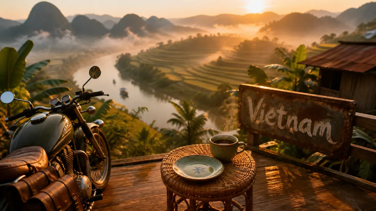 Plus beau pays d asie : Vietnam, rizières en terrasses à l’orée du jour