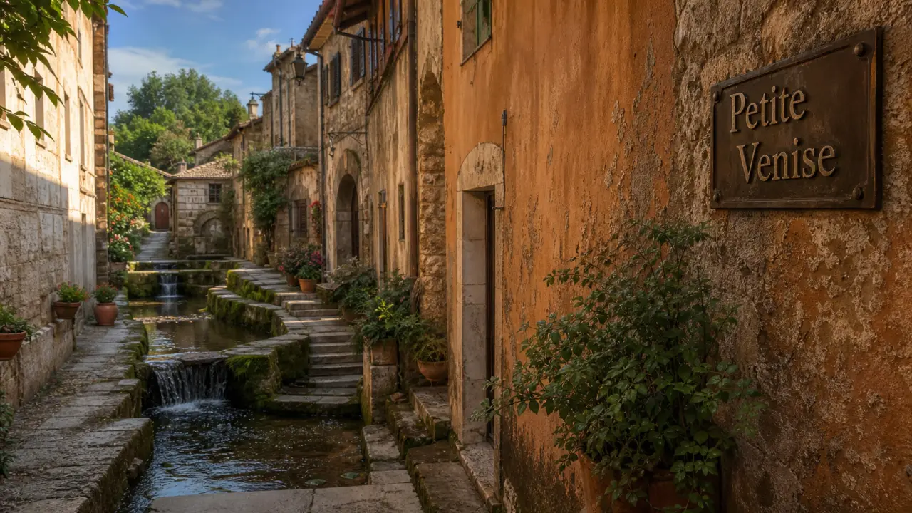 Rasiglia, ruelle ombrienne avec canaux d’eau et cascades, Petite Venise
