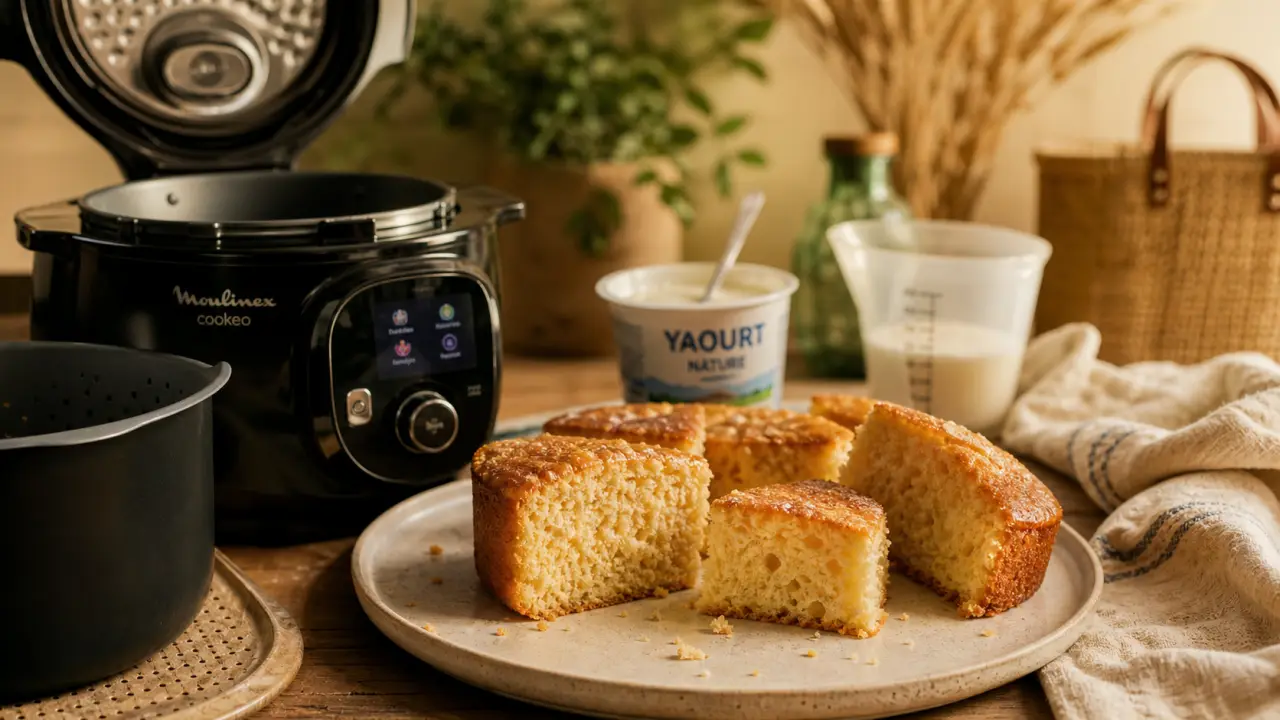 Recette gâteau Cookeo facile : gâteau moelleux au yaourt cuit au Cookeo