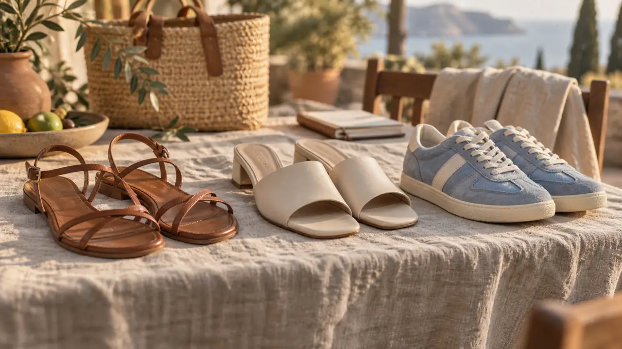 Chaussures femme été 2025 : sandales, mules et sneaker rétro pour garder le maintien