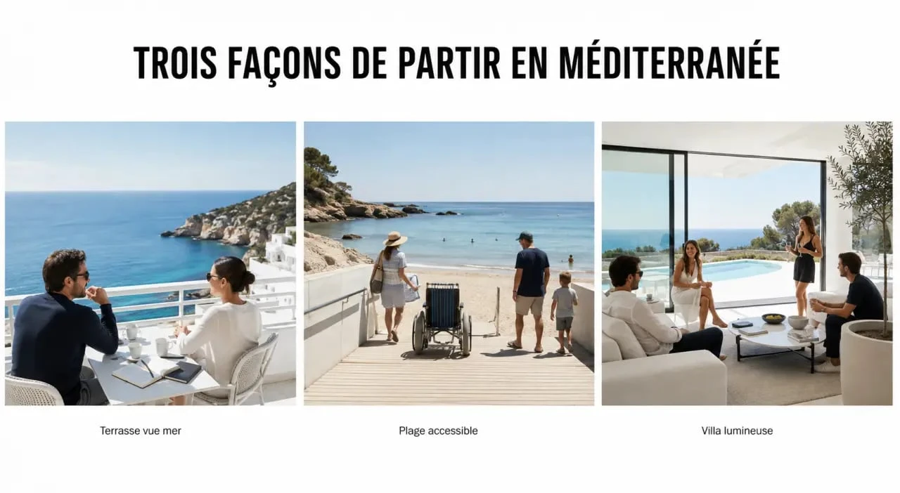 Méditerranée vacances : hébergements en bord de mer pour familles, couples et groupes