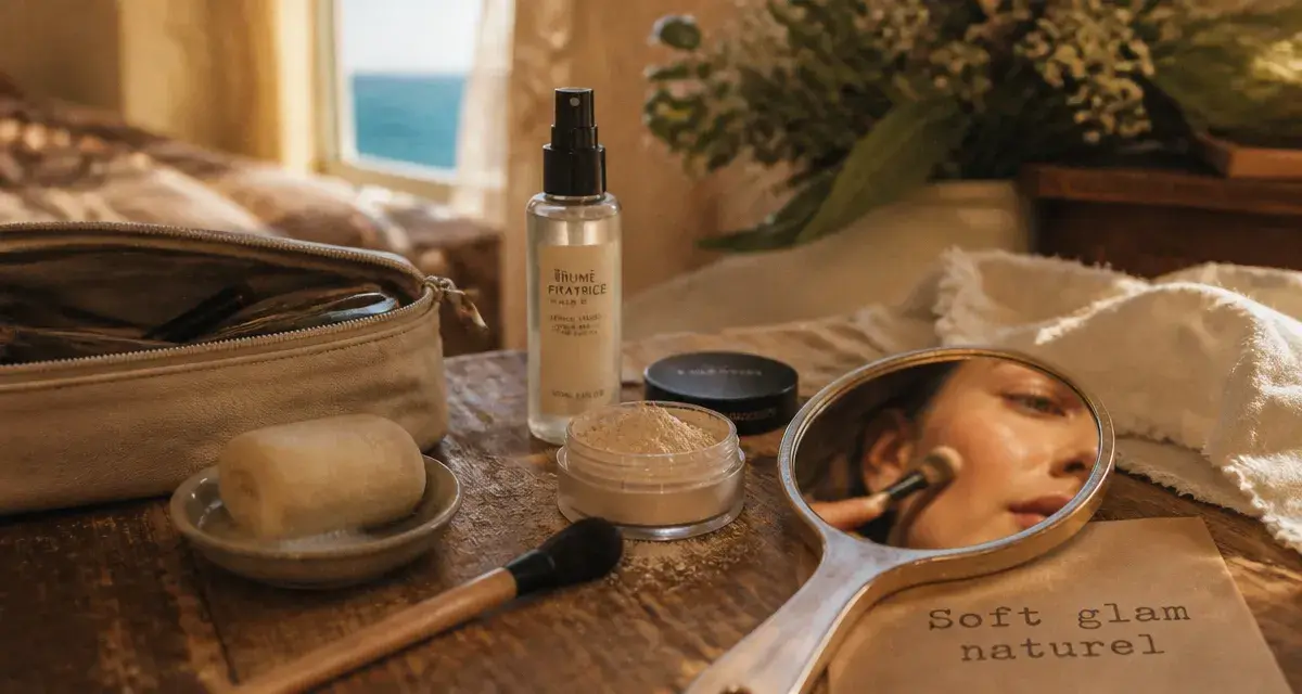 Mariage maquillage : teint naturel longue tenue, poudre et fixateur