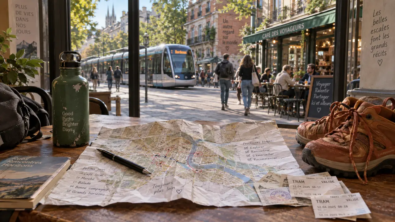 Visiter une ville : repères pour mêler incontournables et quartiers vivants, rue animée.