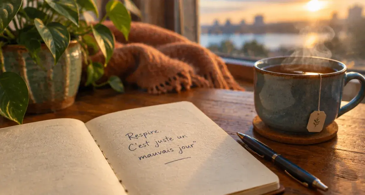 Bien être citation : Respire, c’est juste un mauvais jour